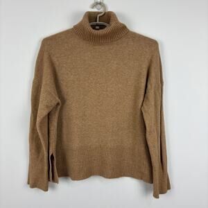 J. Crew Turtleneck sweater in Supersoft yarn Medium BD143 Camel Brown cozy comfy